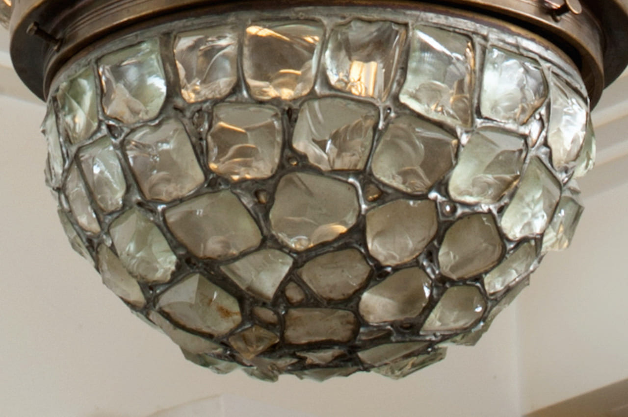 Art Deco Bronze Chandelier, early 20th century