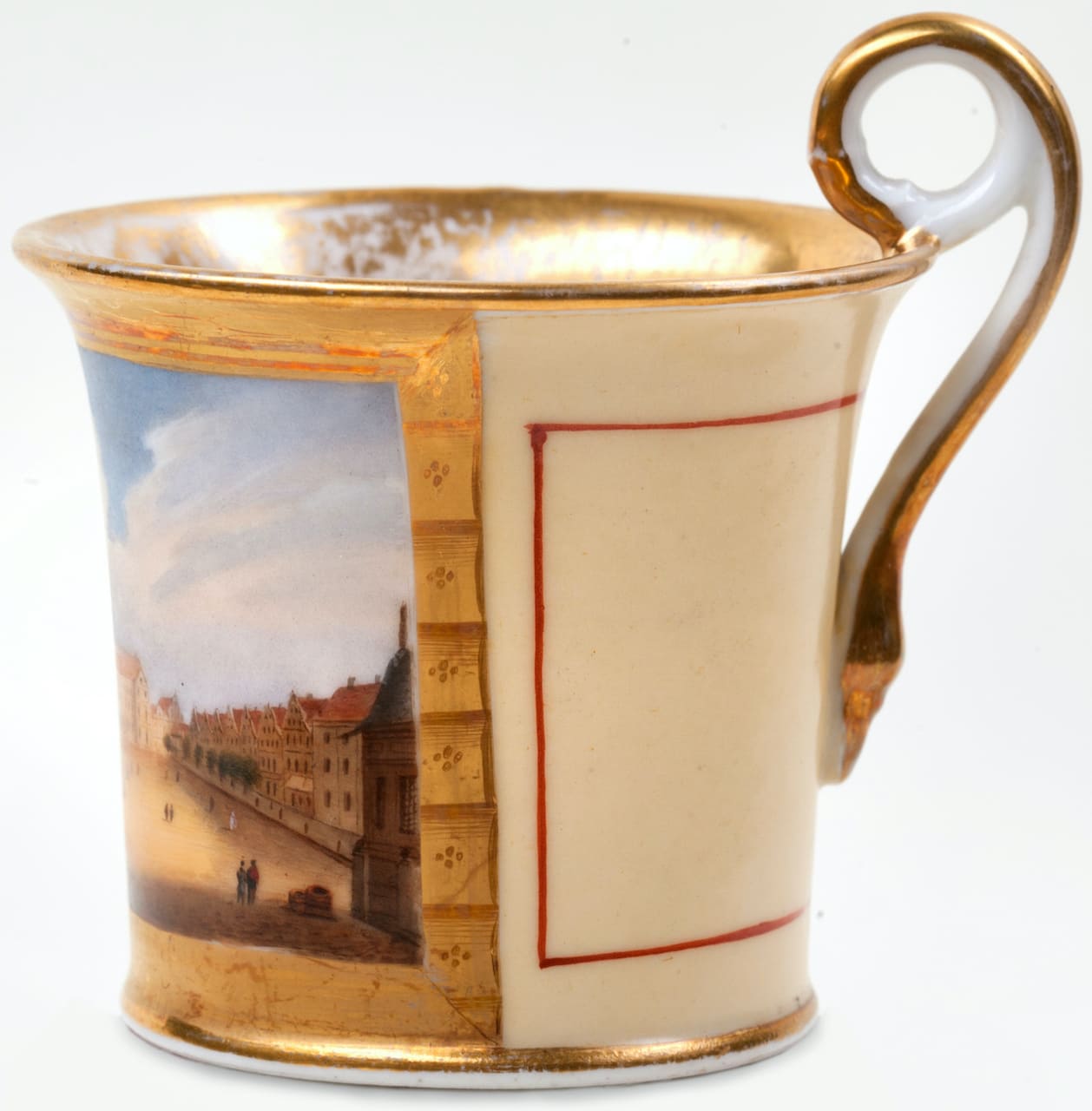 Porcelain Cup with Saucer, 19th century