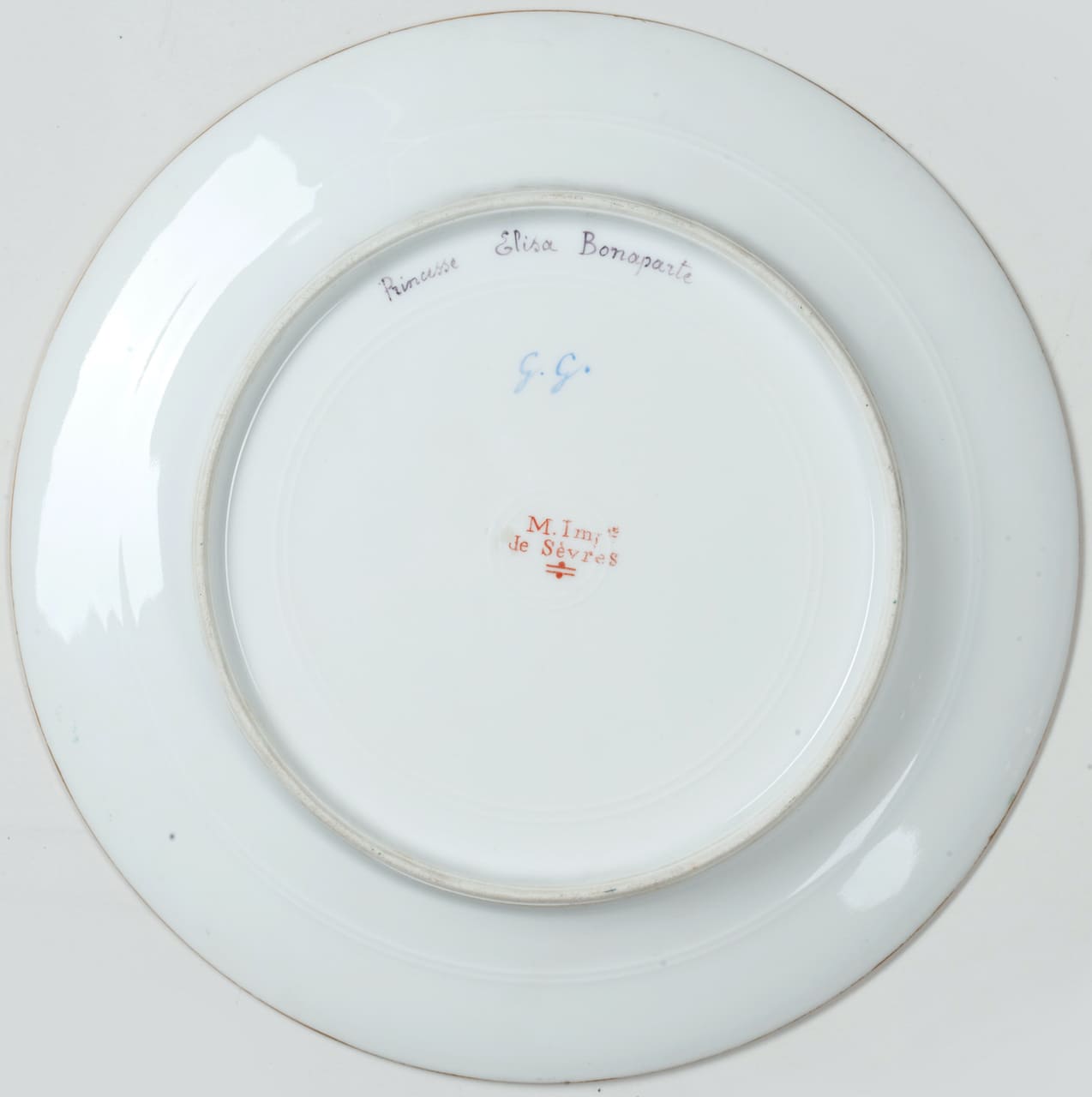 Lot of 6 Plates, Sevres style, 19th century (France)