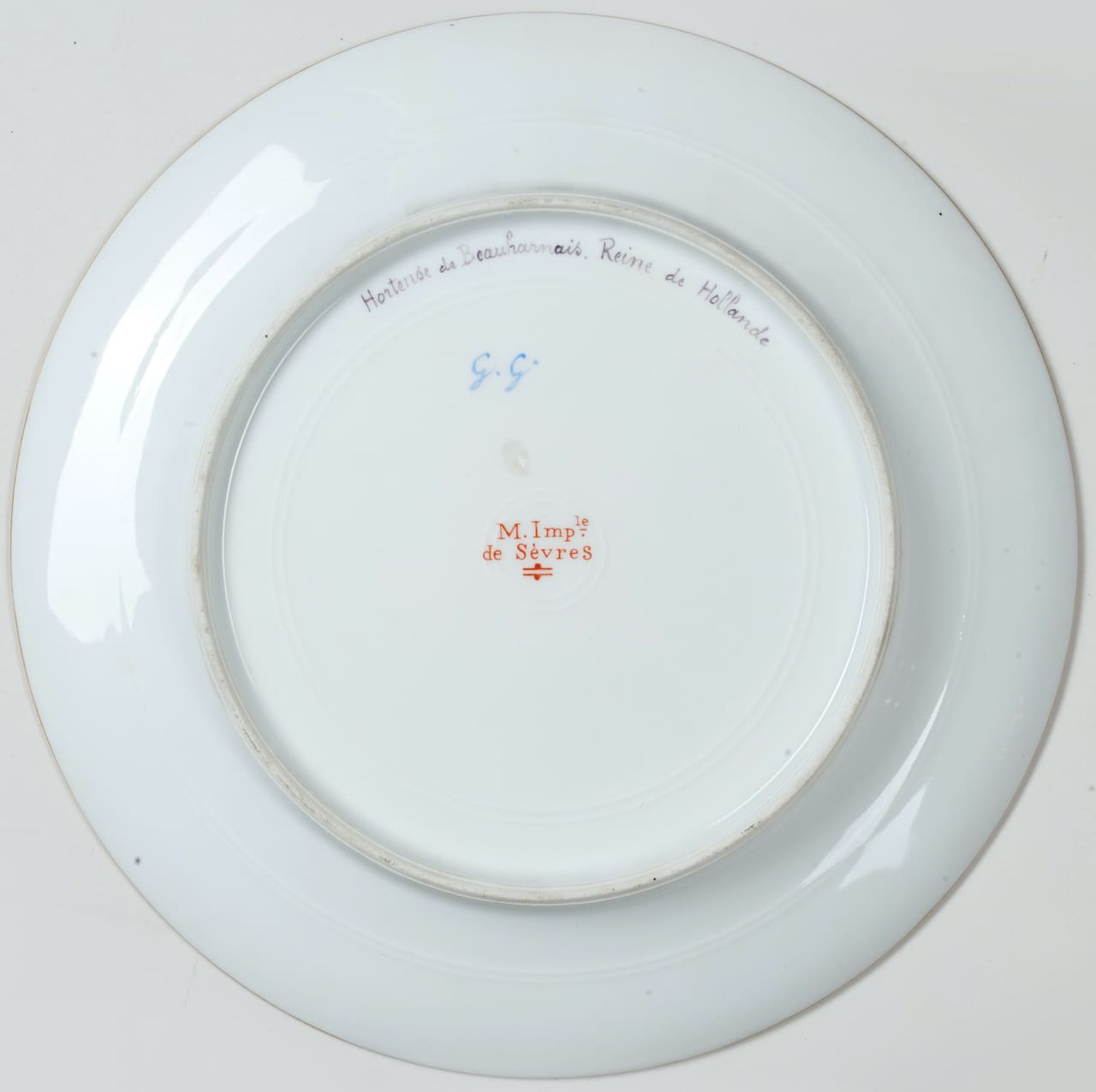 Lot of 6 Plates, Sevres style, 19th century (France)
