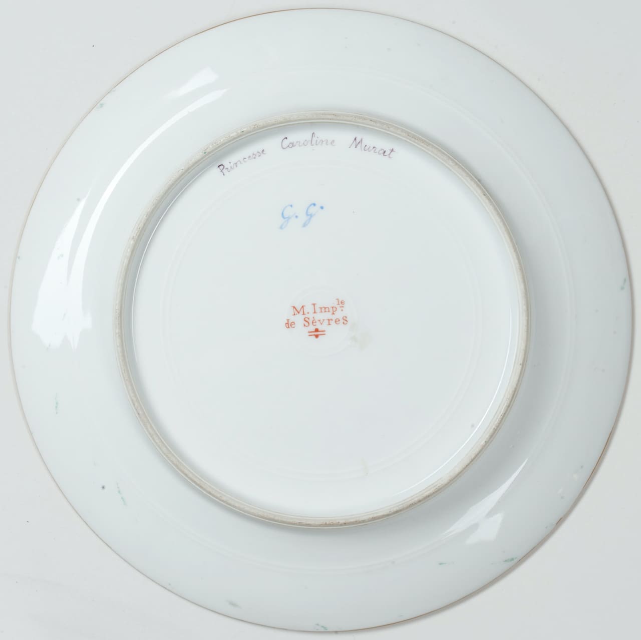 Lot of 6 Plates, Sevres style, 19th century (France)