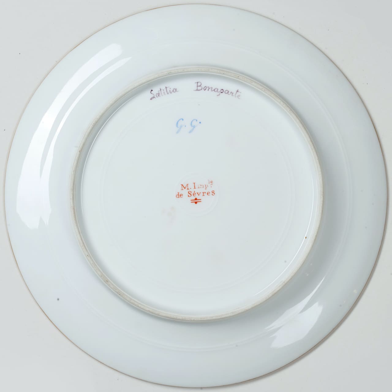 Lot of 6 Plates, Sevres style, 19th century (France)