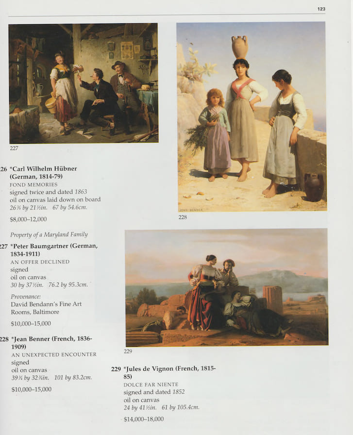 Jean Benner, 1836-1906 (France/Italy)