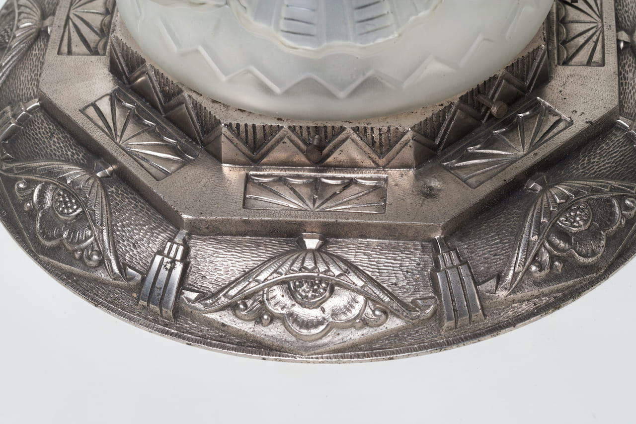 Francis Hubens & Jean Gauthier, Art Deco Bronze Lamp