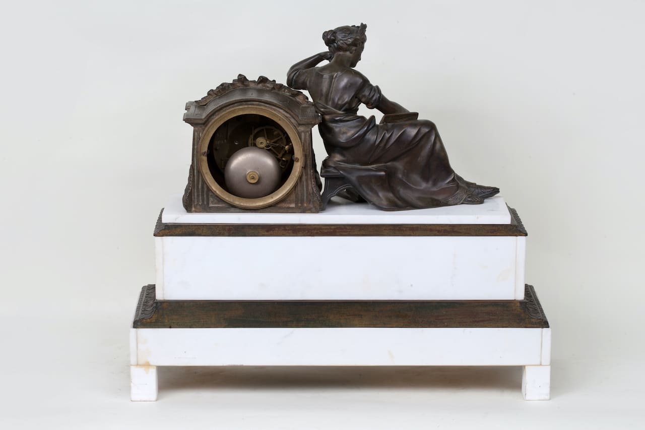 Bronze Mantel Clock, 19th century