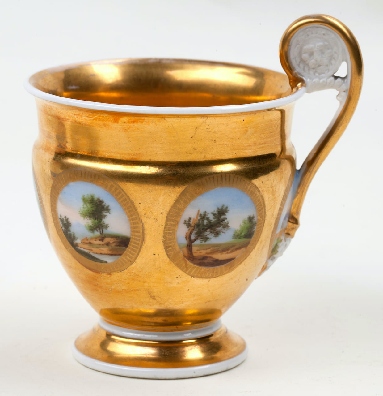 Porcelain Cup with Saucer, 19th century