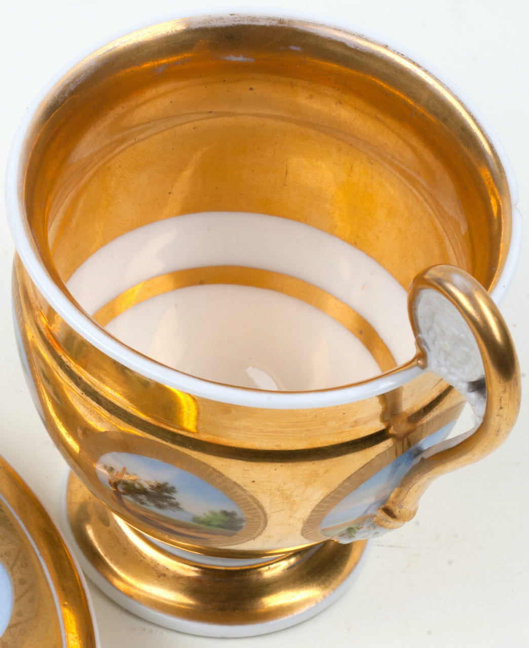 Porcelain Cup with Saucer, 19th century