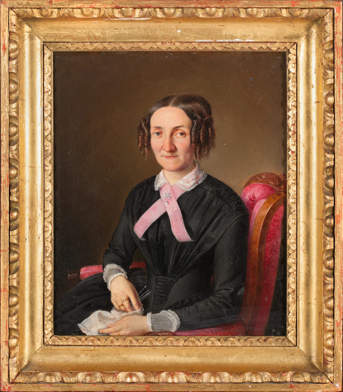 Pair of Portraits, signature illegible, 19th century