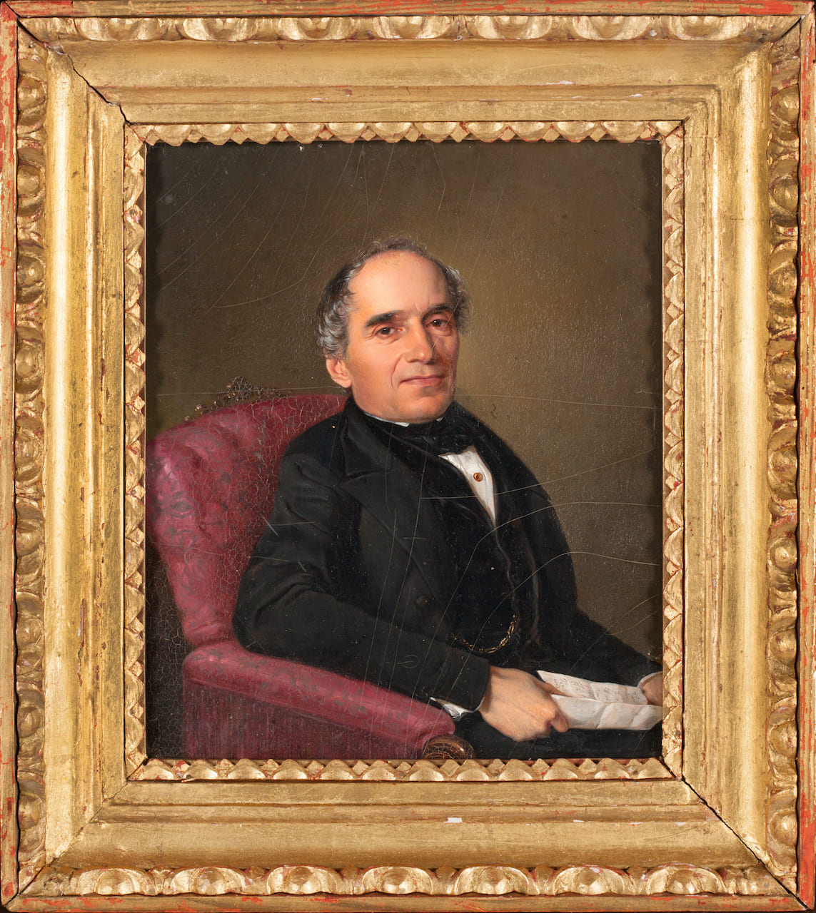 Pair of Portraits, signature illegible, 19th century