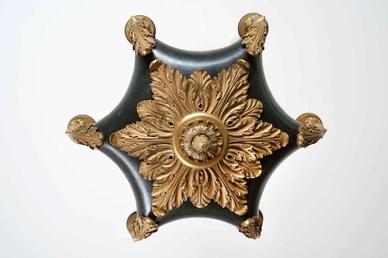 Empire Bronze Chandelier, the mid-19th century