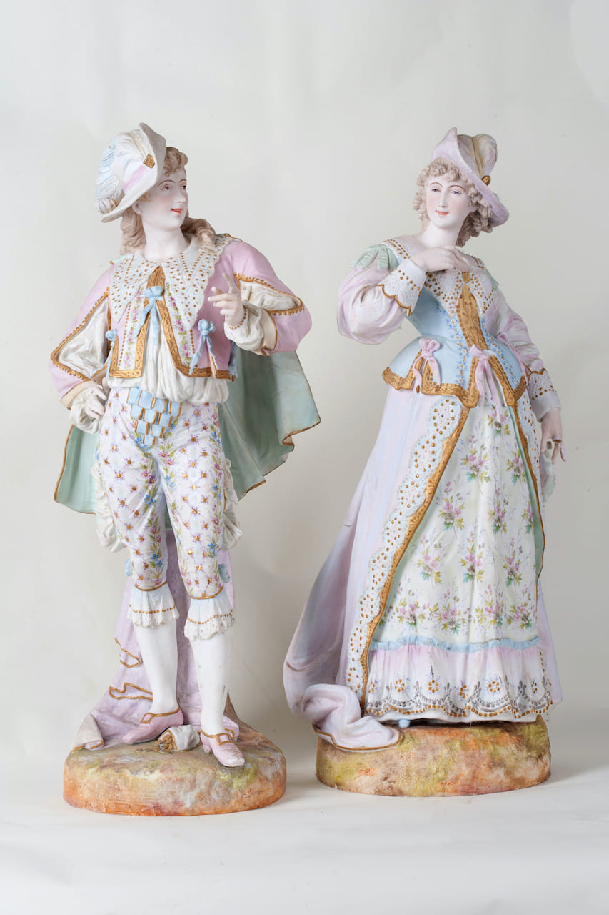 A Pair of Figures, Biscuit, 19-20th century (Europe)