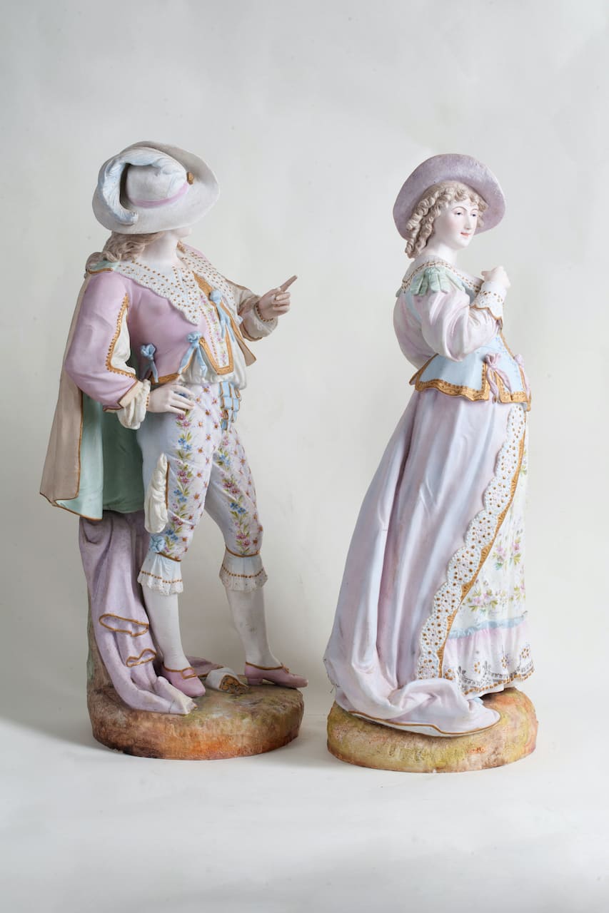 A Pair of Figures, Biscuit, 19-20th century (Europe)