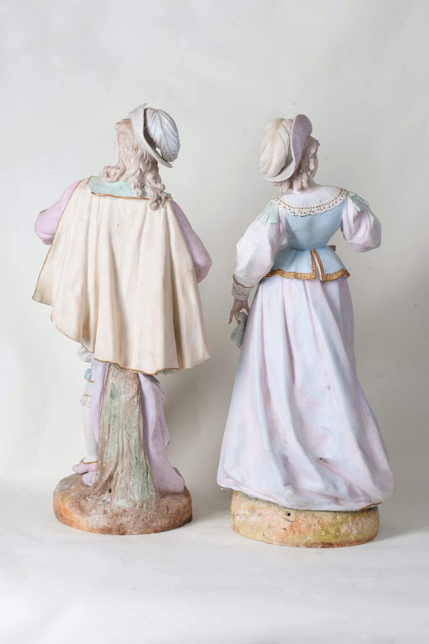 A Pair of Figures, Biscuit, 19-20th century (Europe)