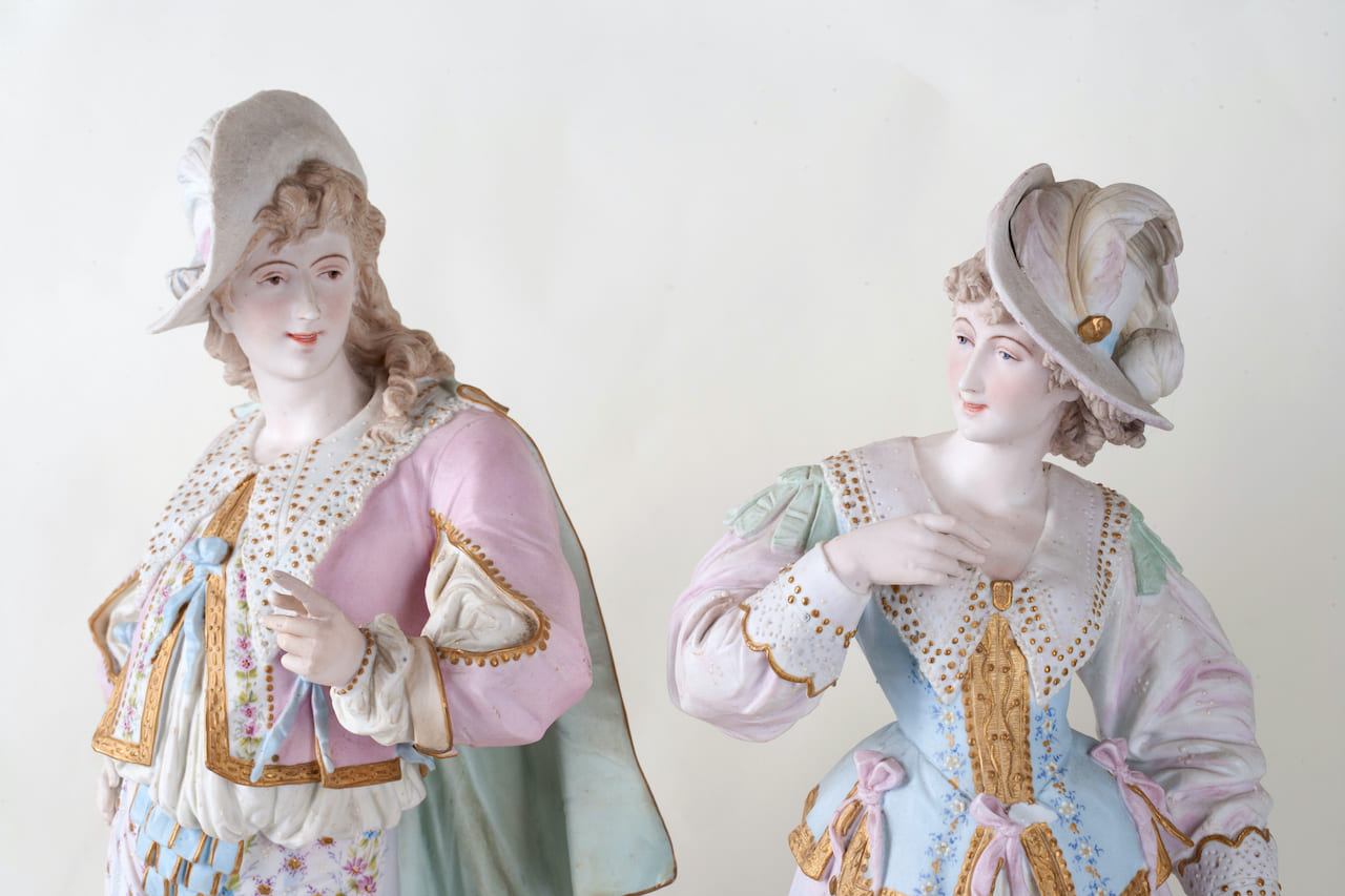 A Pair of Figures, Biscuit, 19-20th century (Europe)