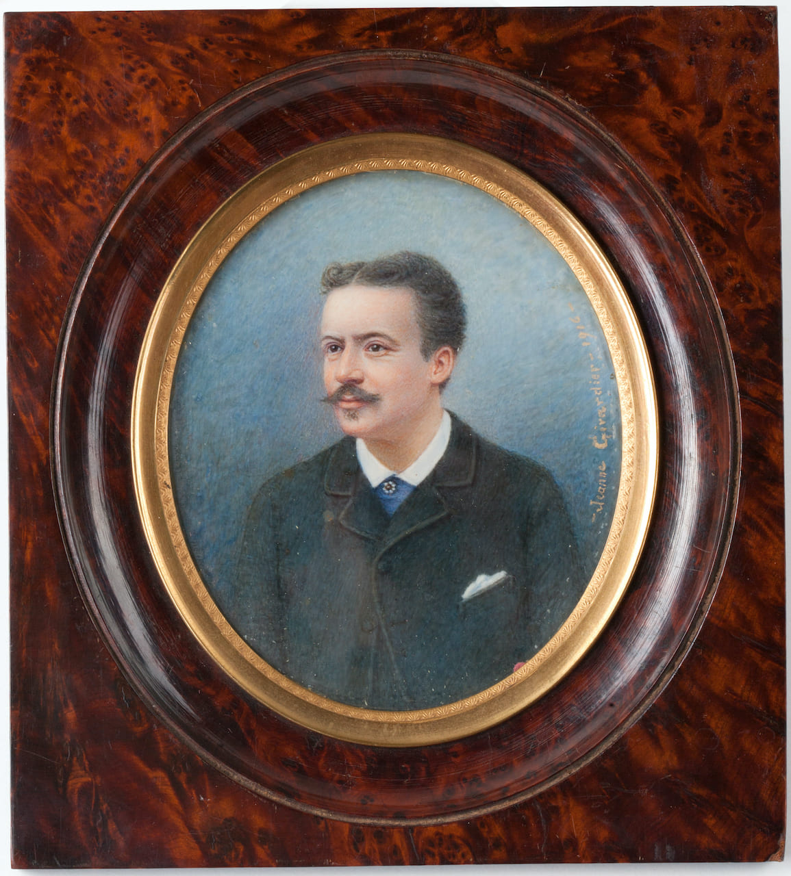 Portrait Miniature, Watercolour, 1916