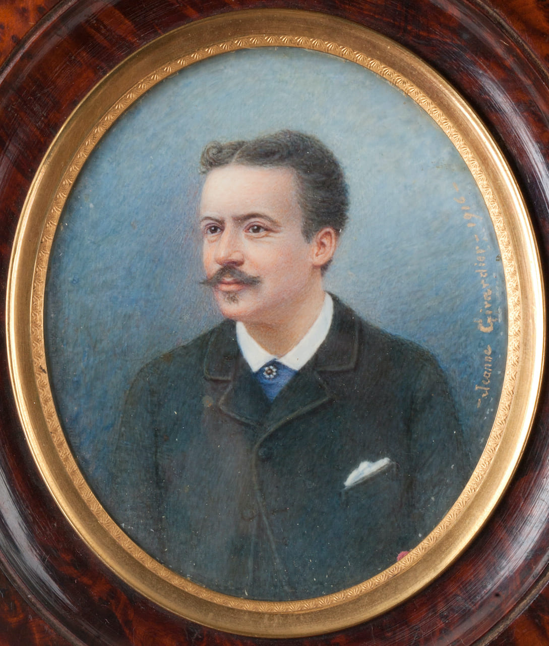 Portrait Miniature, Watercolour, 1916