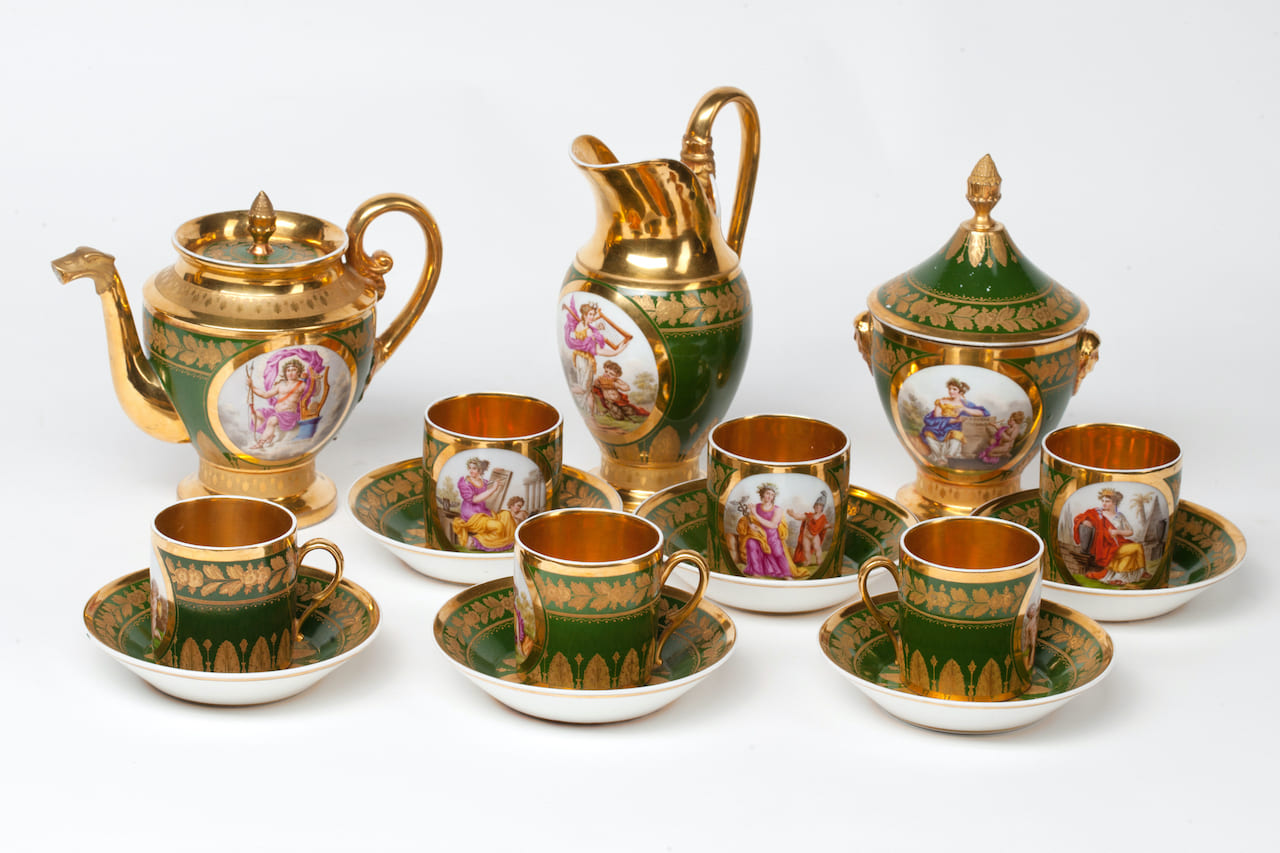 Empire Tea Set for 6 Persons, 19th century