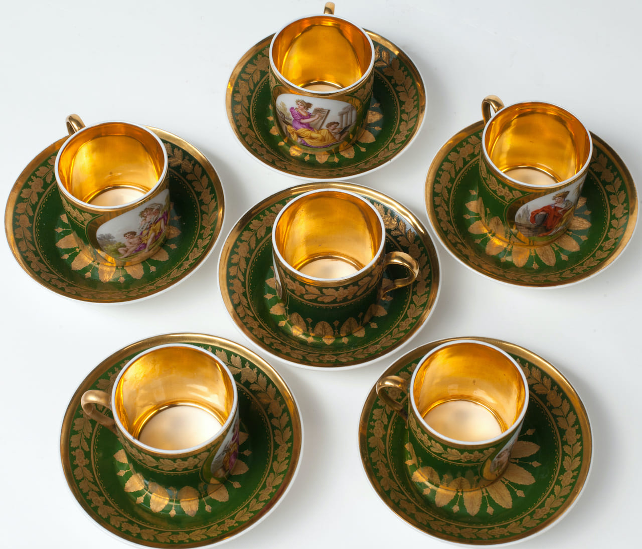 Empire Tea Set for 6 Persons, 19th century