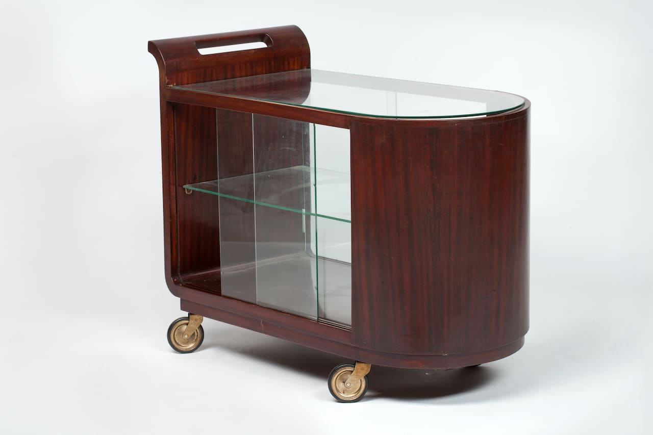 Art Deco Serving Trolley, mid-20th century