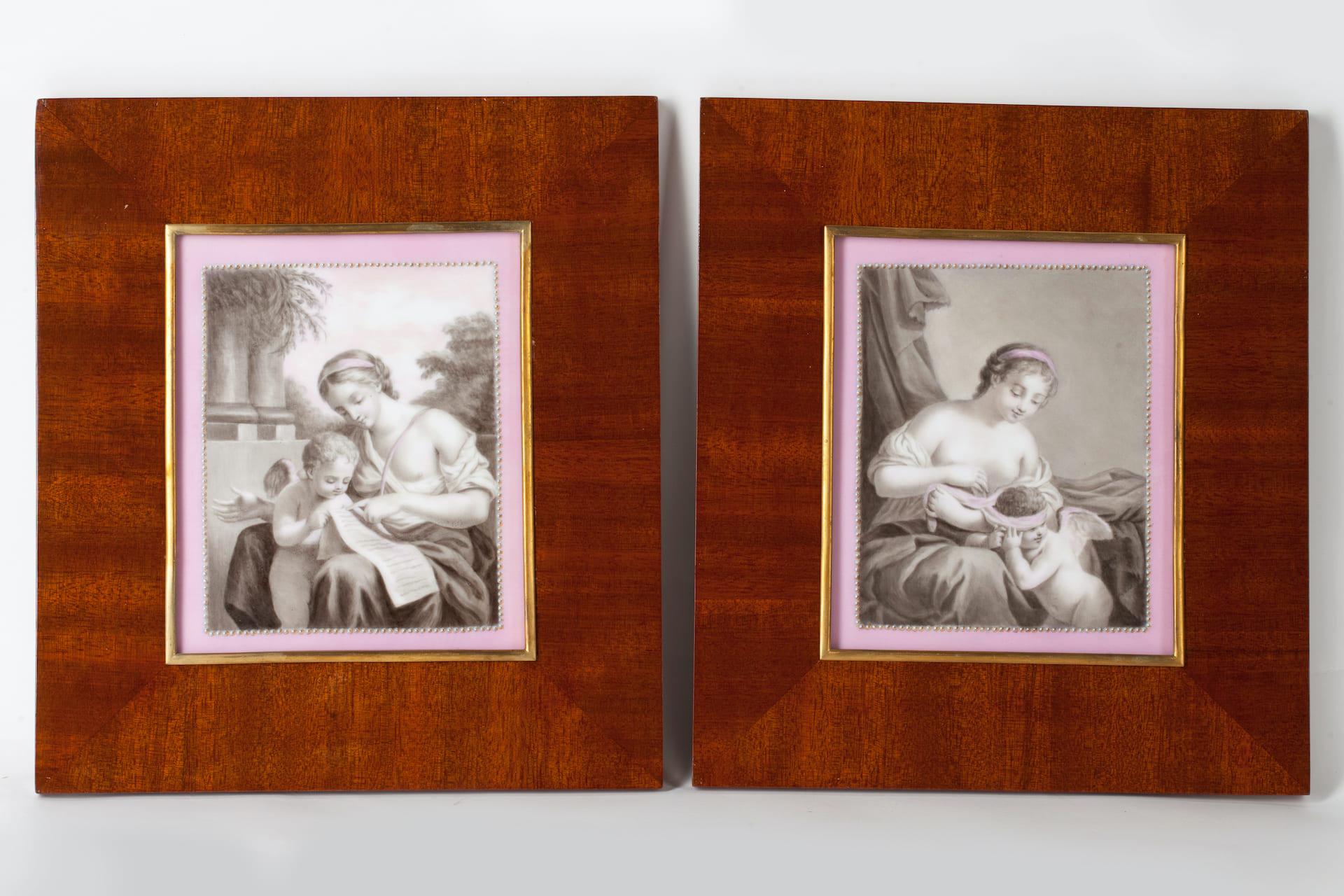 Pair of Porcelain Painting Layers, 19th century