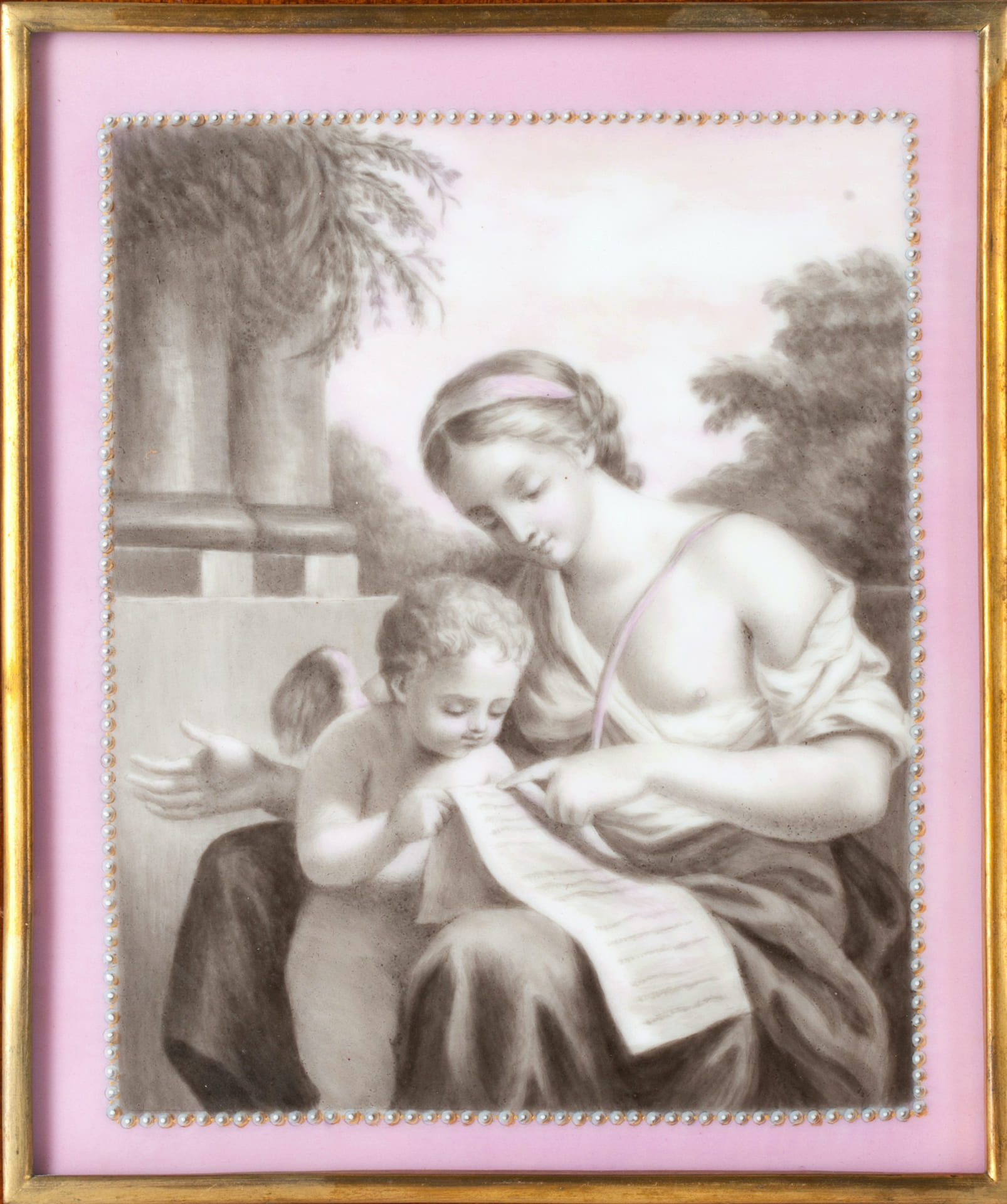 Pair of Porcelain Painting Layers, 19th century