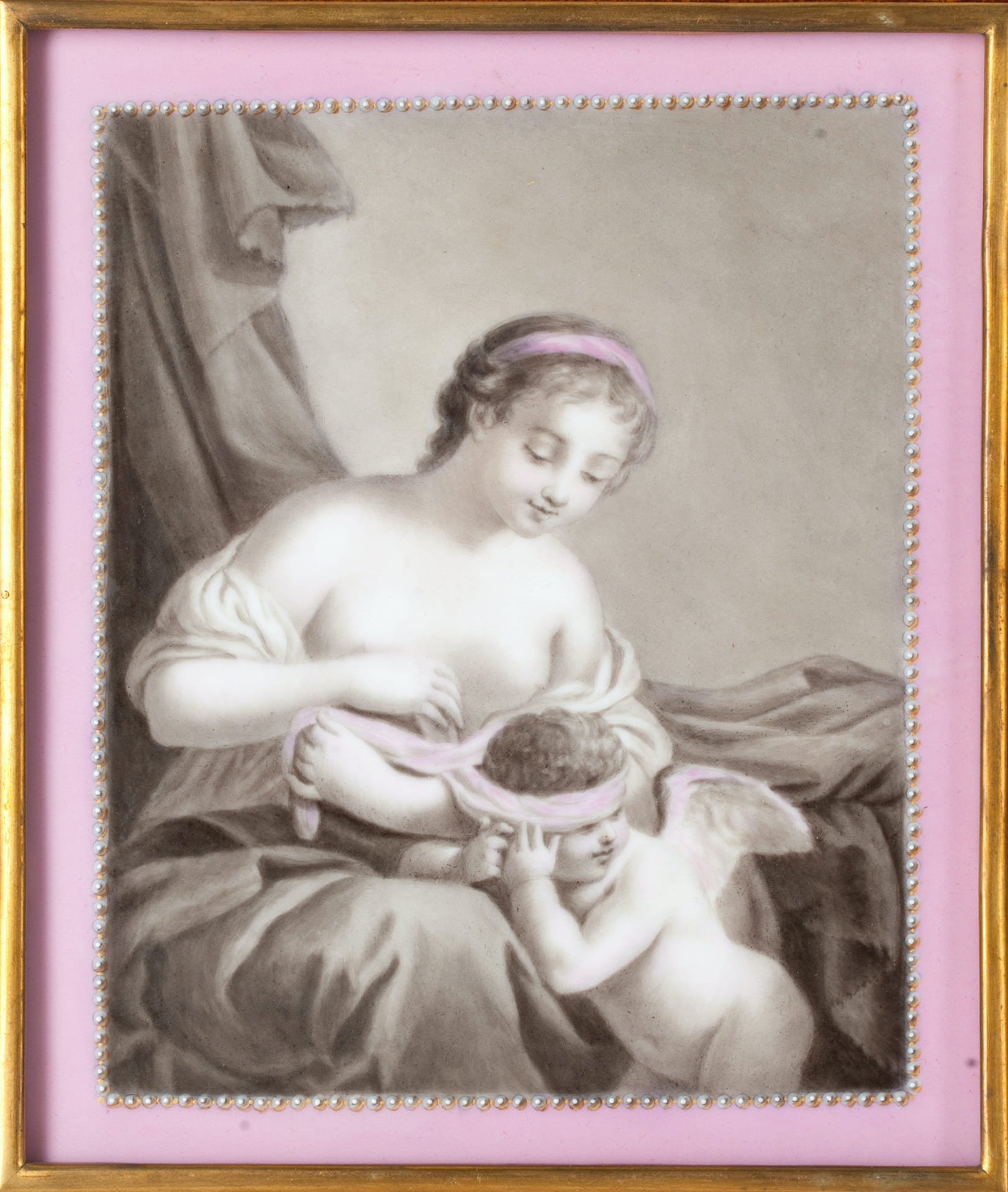 Pair of Porcelain Painting Layers, 19th century