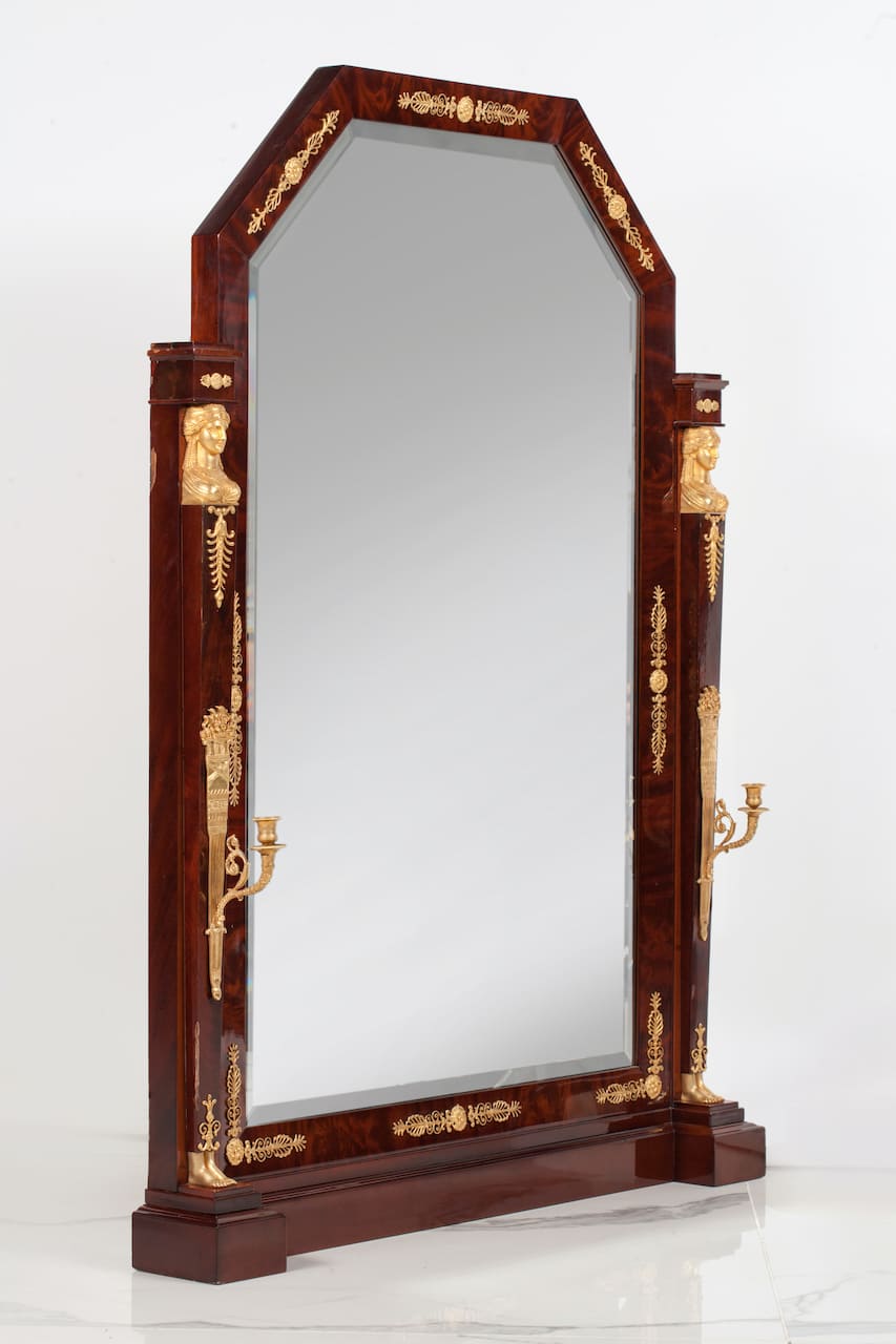 Empire Bronze Mirror, 1st half of the 19th century