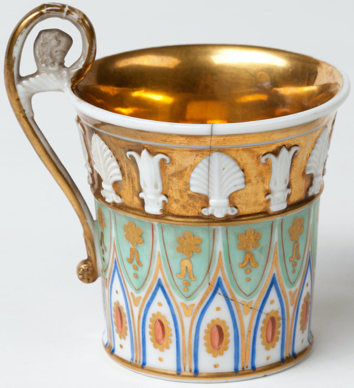 Porcelain Cup with Saucer, 19th-20th century