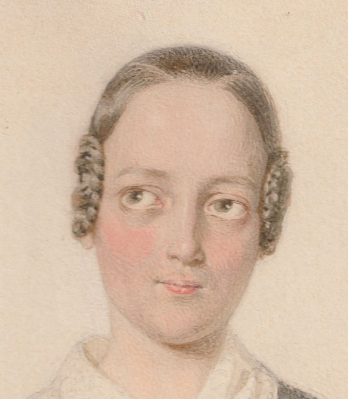 Seated Lady, Watercolour, mid-19th century, unsigned