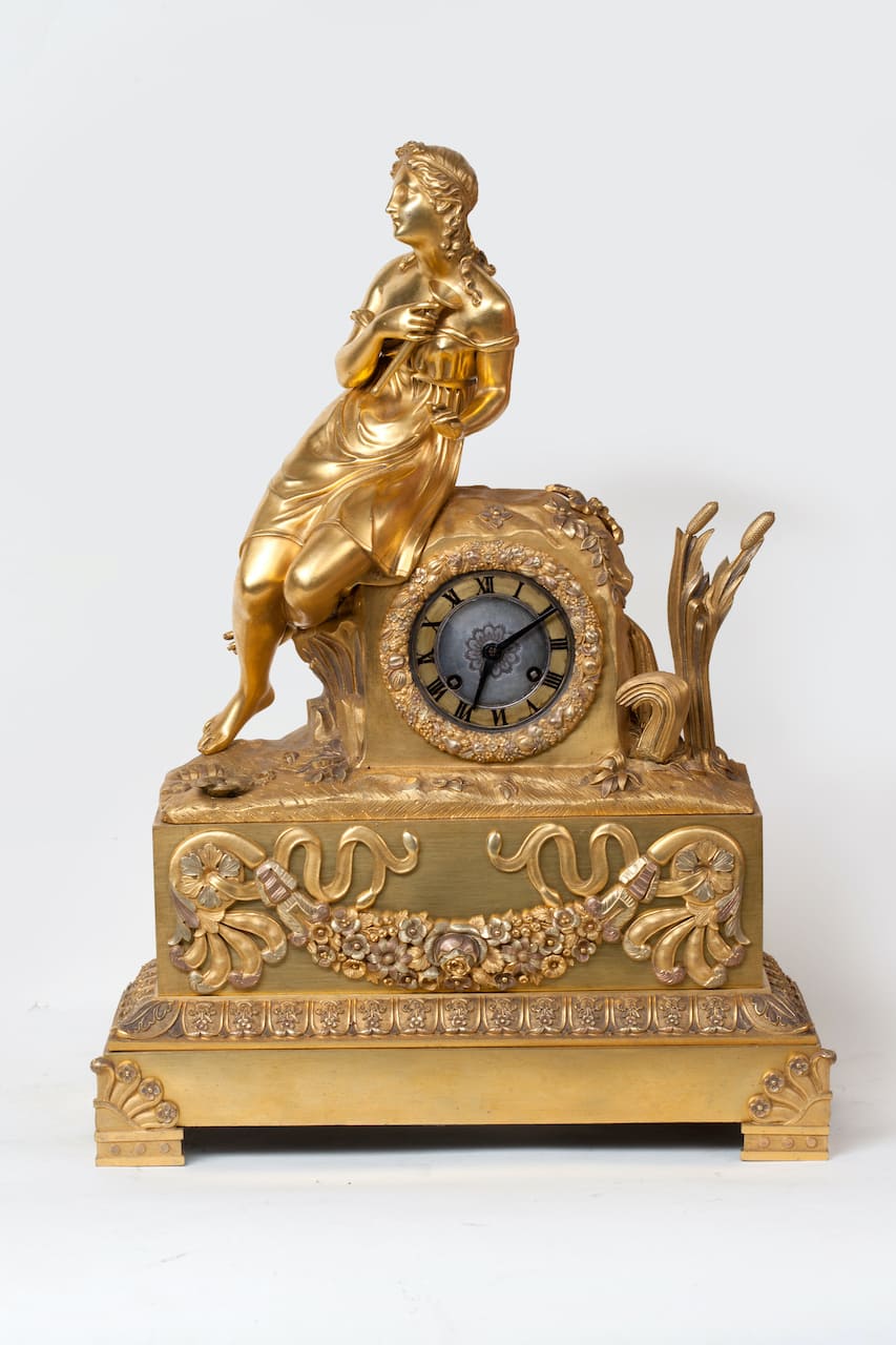 Bronze Mantel Clock, 19th century (Europe)