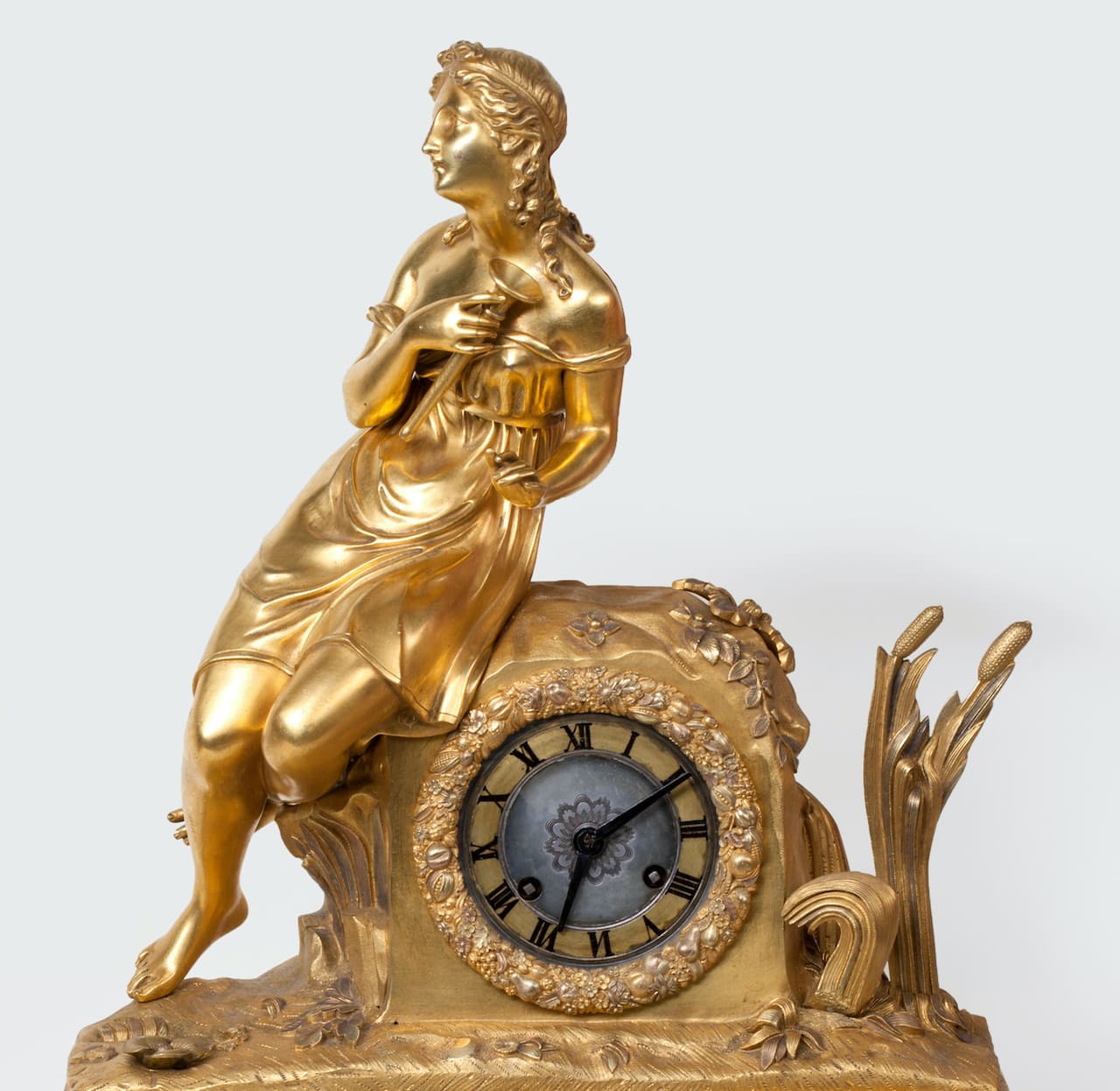 Bronze Mantel Clock, 19th century (Europe)