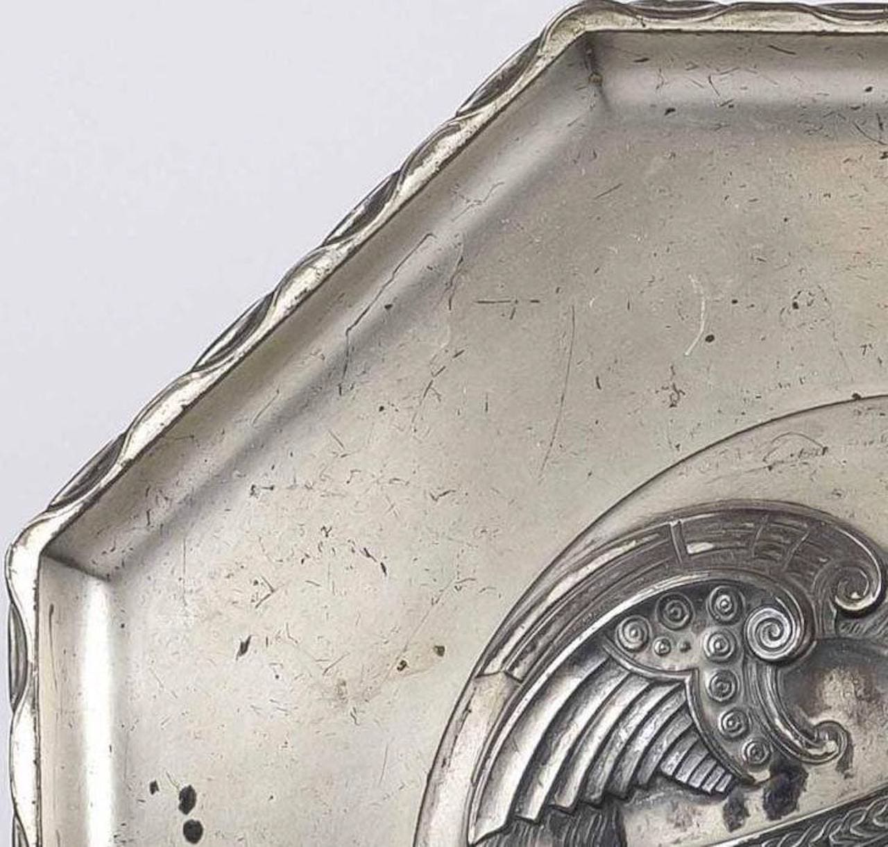 Tray, Silver Plated Metal, 20th century
