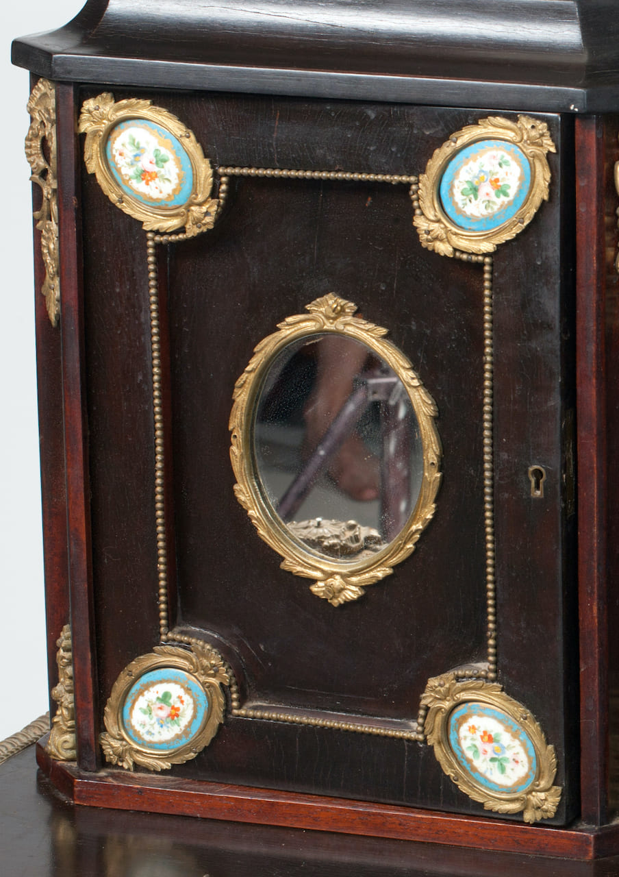 Rococo Bureau Table, 19th century, Bronze/Porcelain