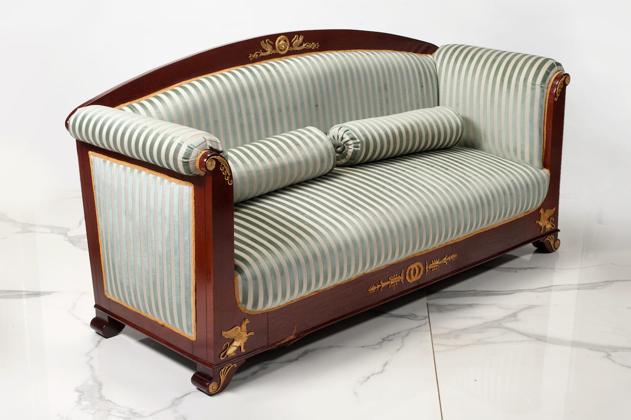 Biedermeier Salon, Sofa and Two Armchairs, 19th c