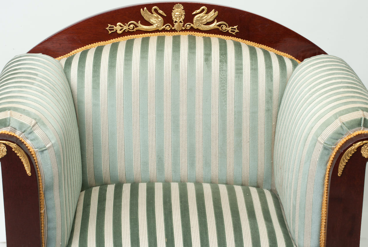 Biedermeier Salon, Sofa and Two Armchairs, 19th c