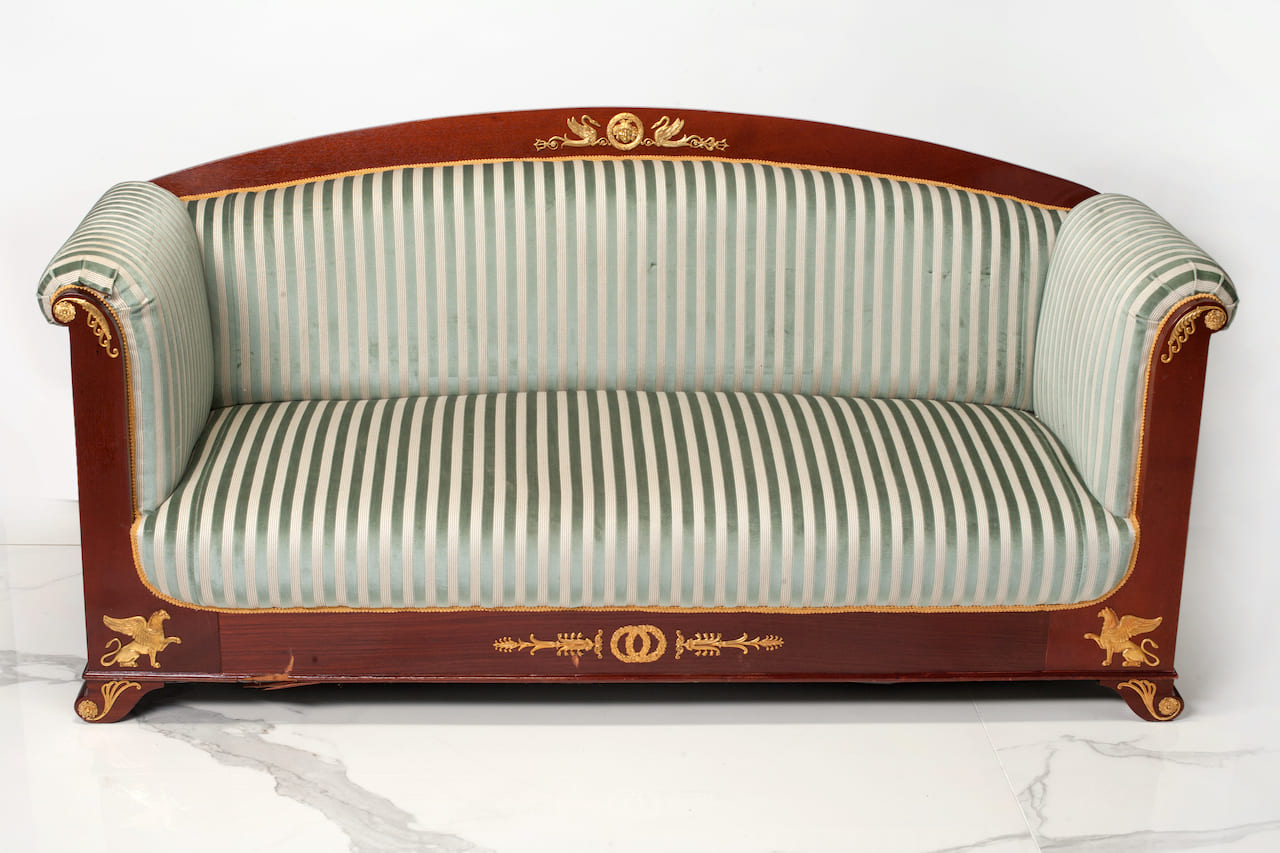 Biedermeier Salon, Sofa and Two Armchairs, 19th c