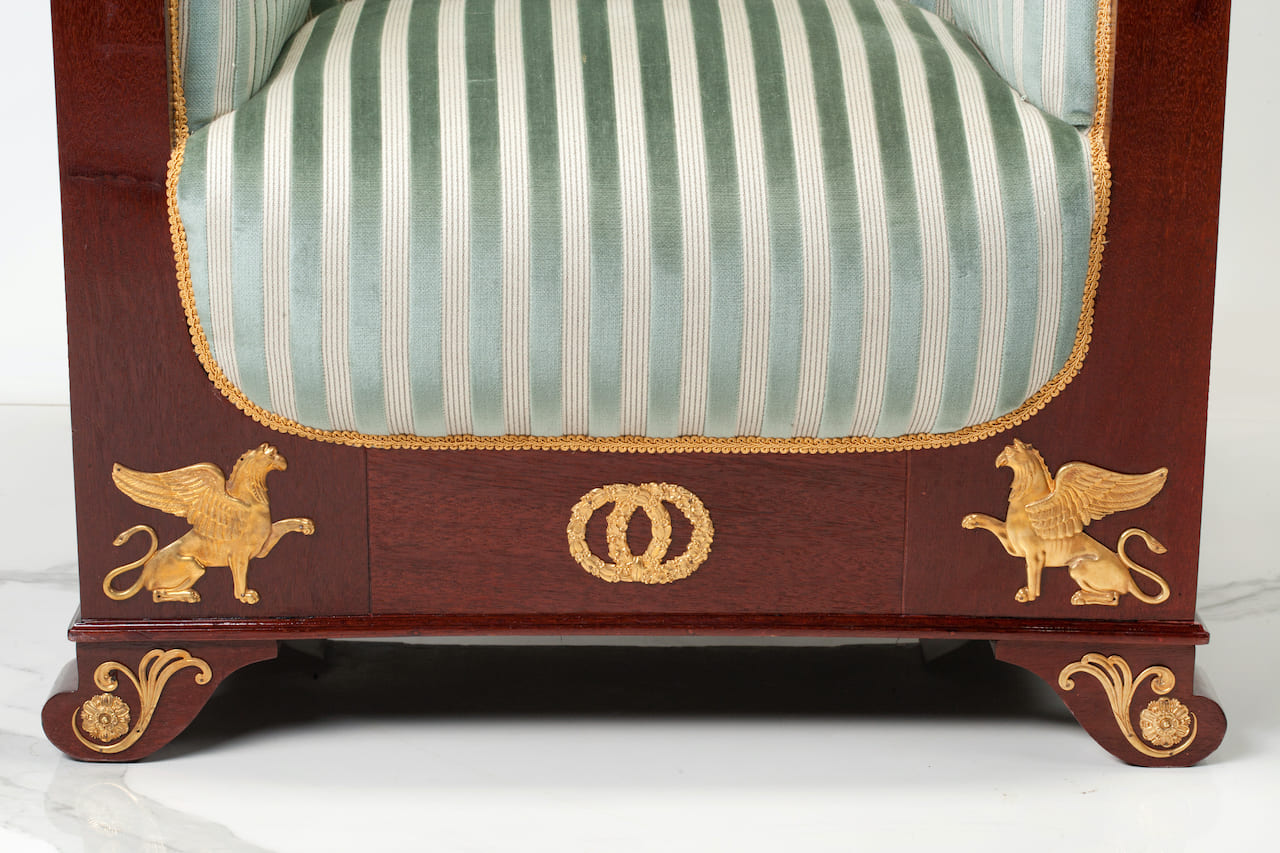 Biedermeier Salon, Sofa and Two Armchairs, 19th c