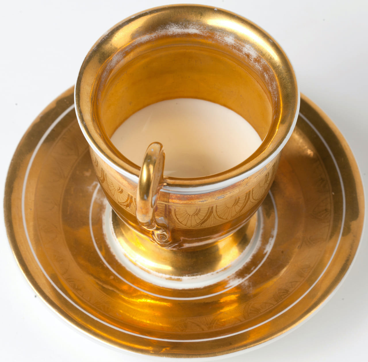 Porcelain Cup with Saucer, 19th century