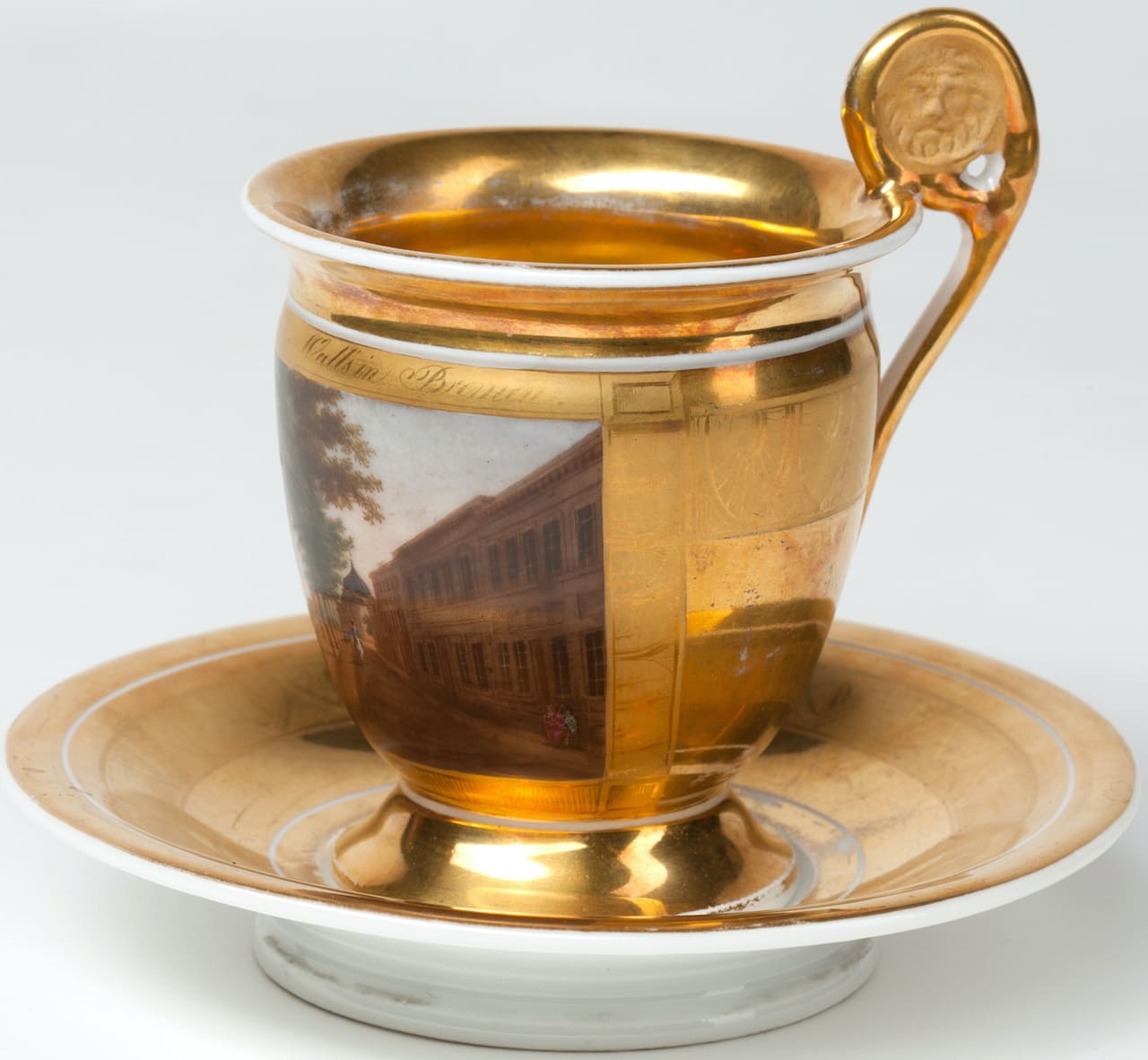 Porcelain Cup with Saucer, 19th century