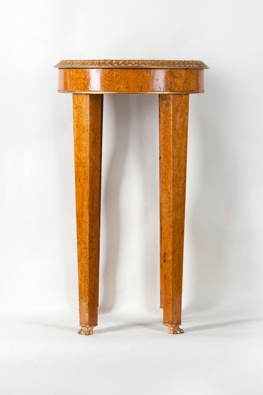 Pedestal Table, Karelian Birch, 19th-20th century