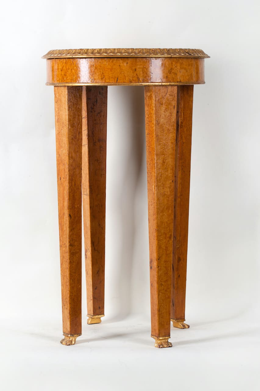 Pedestal Table, Karelian Birch, 19th-20th century