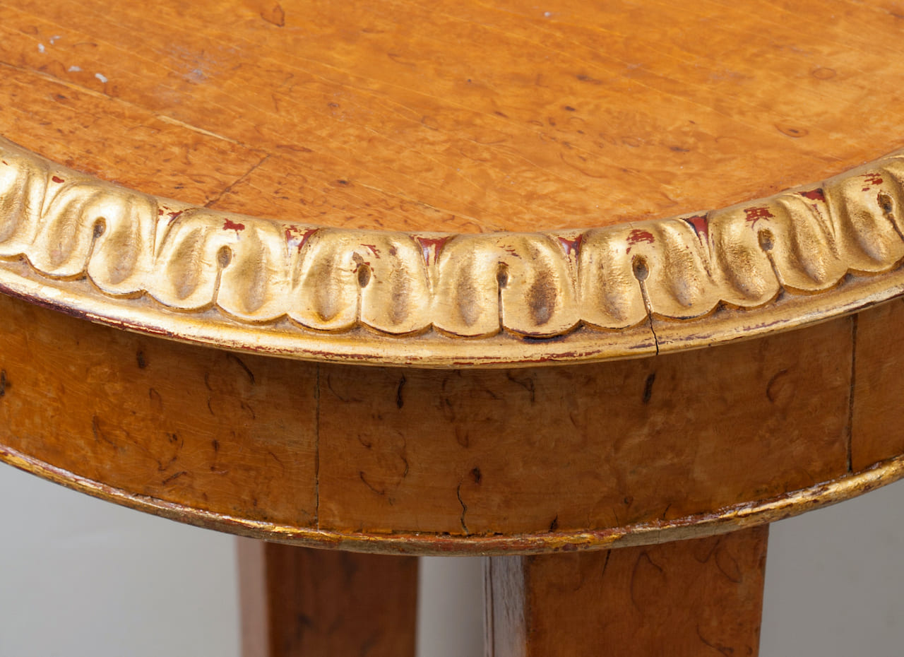 Pedestal Table, Karelian Birch, 19th-20th century