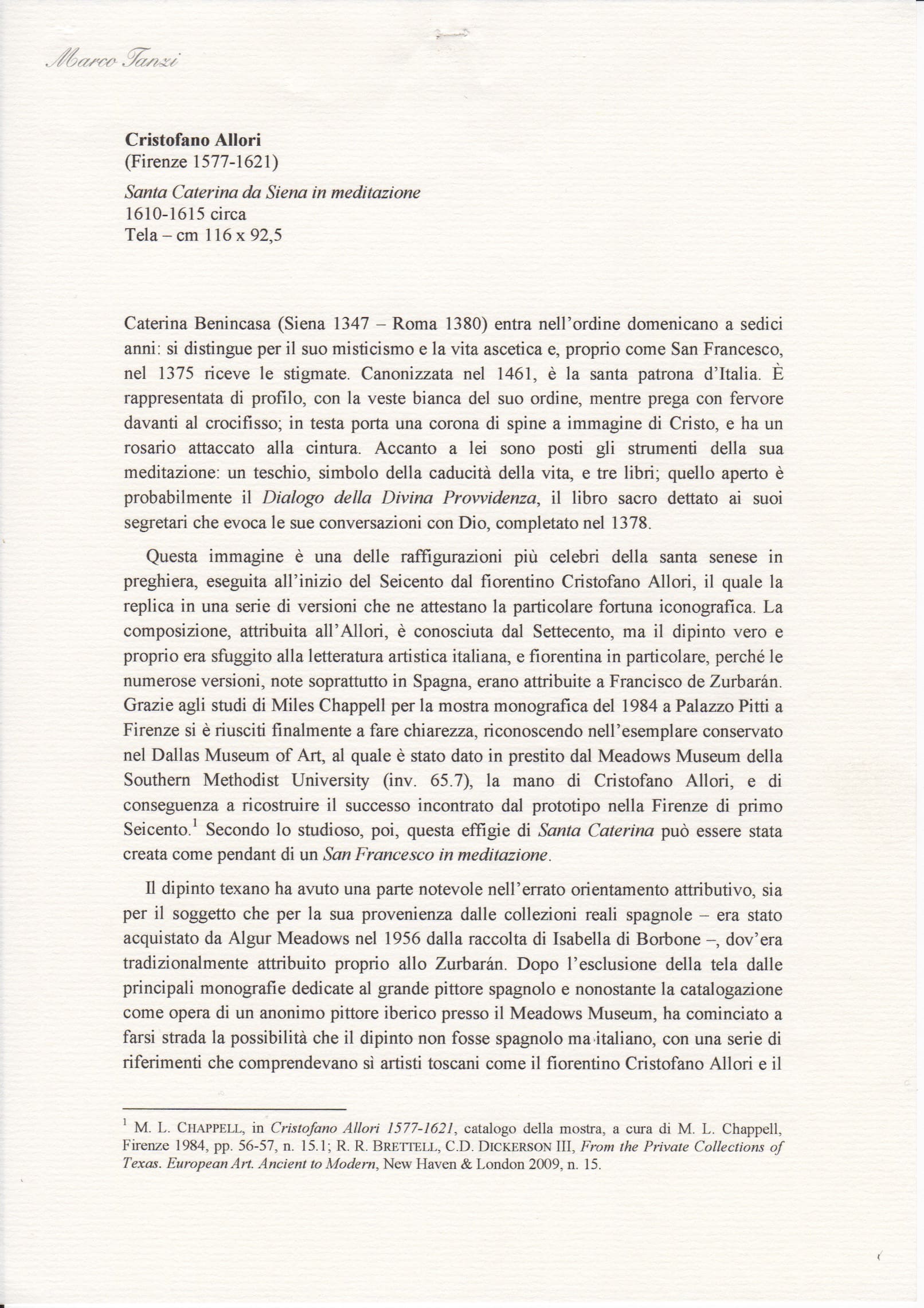 Cristofano Allori, 1577-1621
