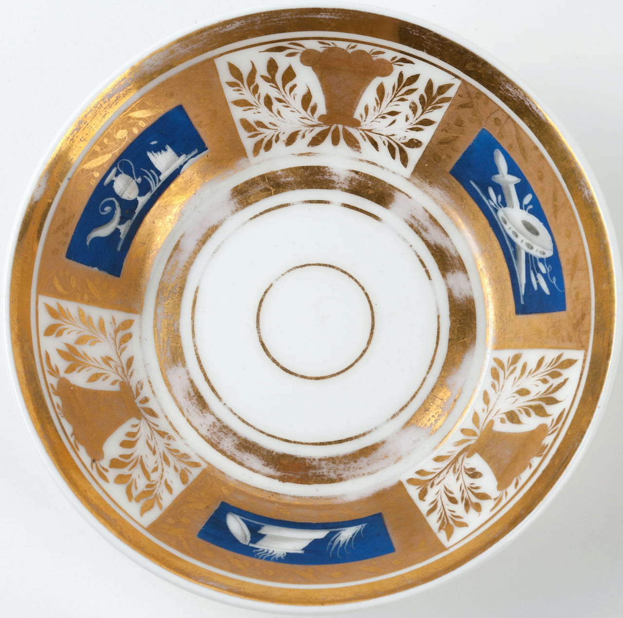 Porcelain Cup with Saucer, Classicism, 19th century