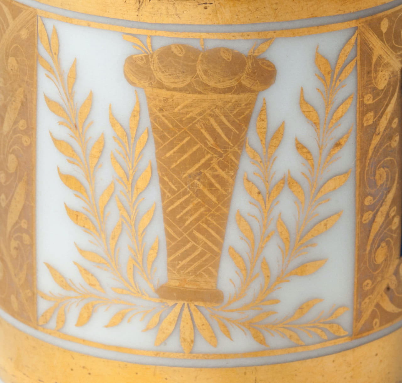 Porcelain Cup with Saucer, Classicism, 19th century