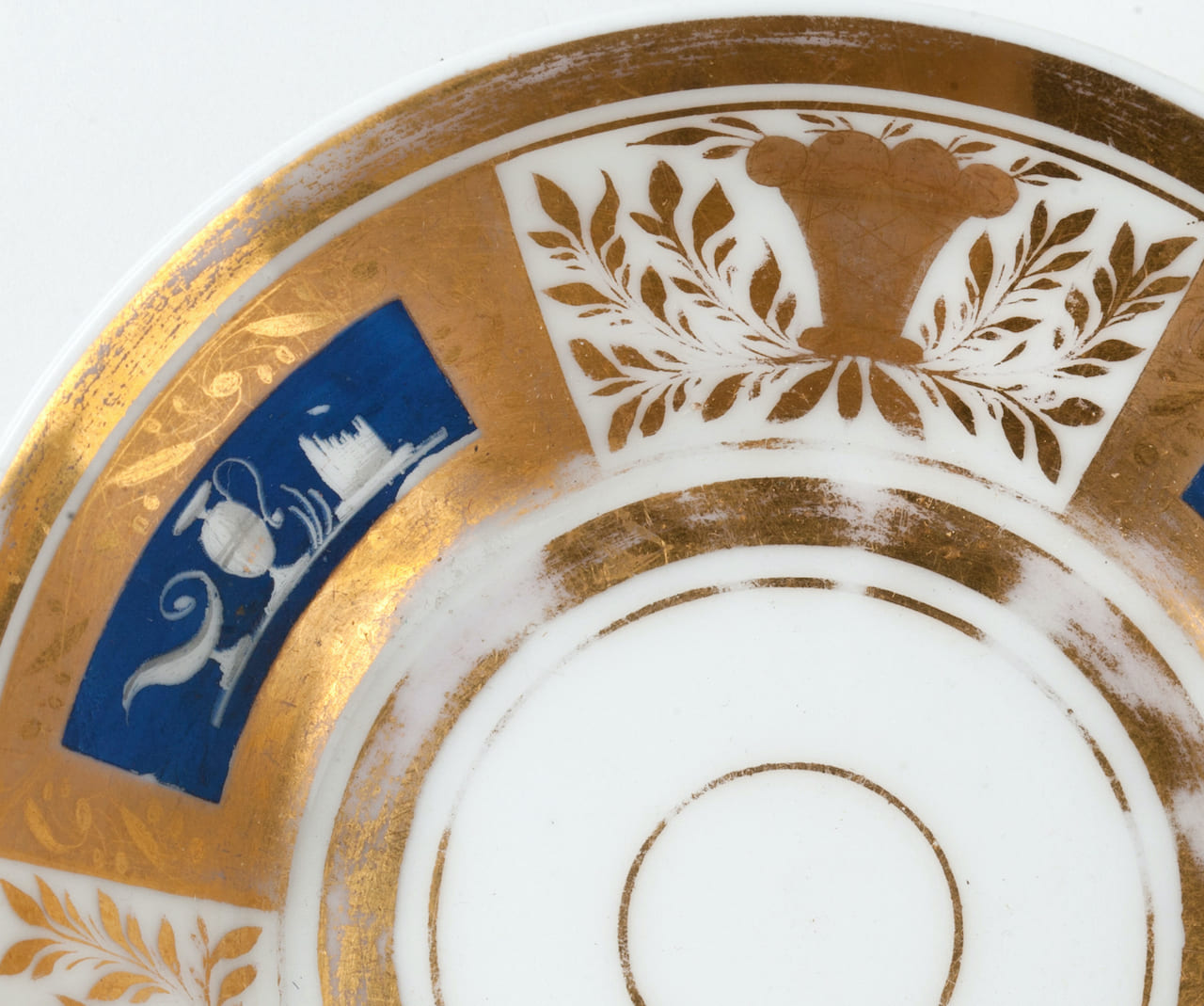 Porcelain Cup with Saucer, Classicism, 19th century