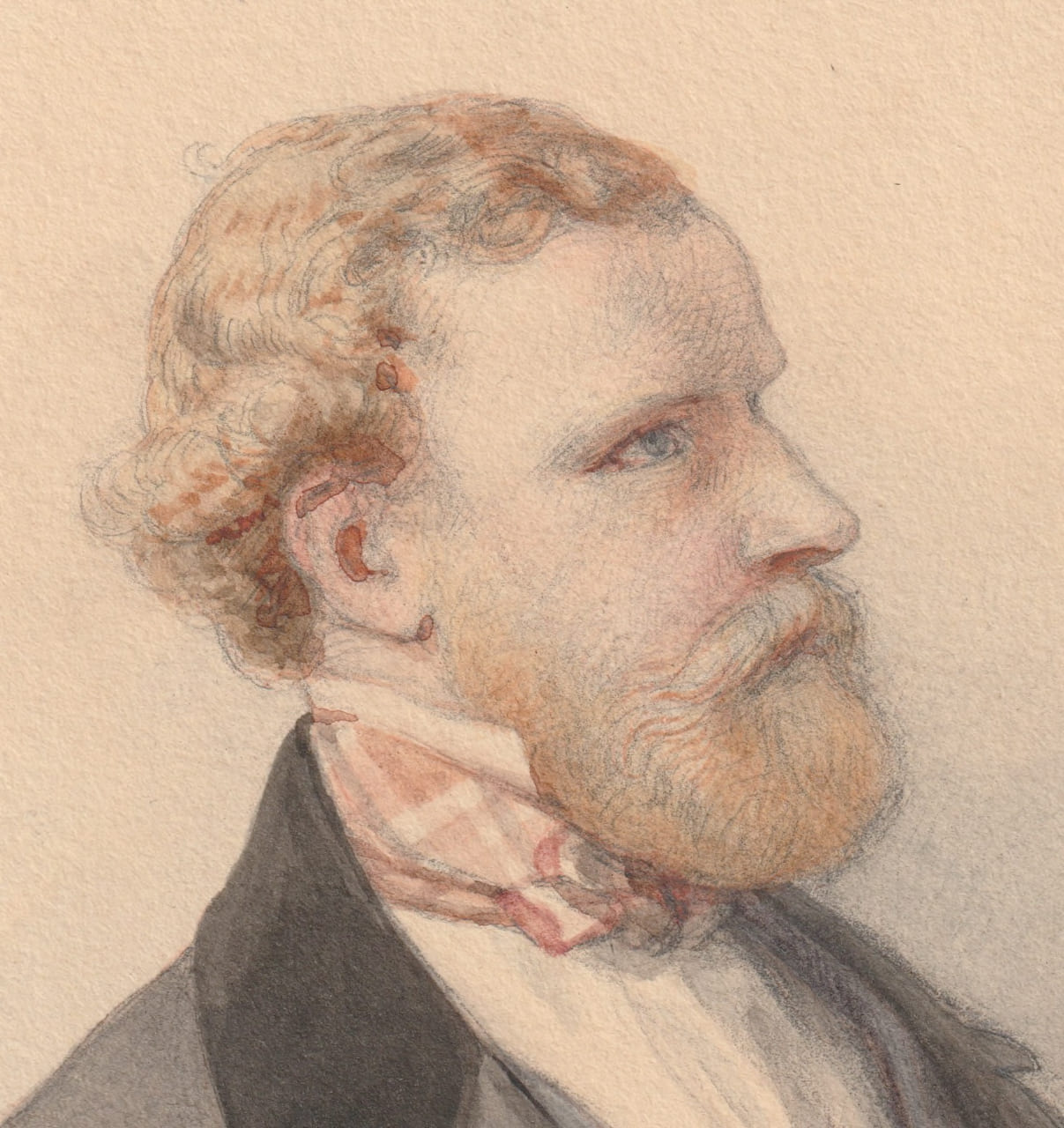 Portrait of a Gentleman Watercolour, mid-19th century