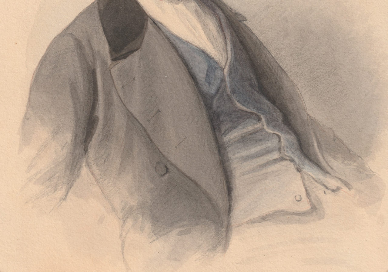 Portrait of a Gentleman Watercolour, mid-19th century