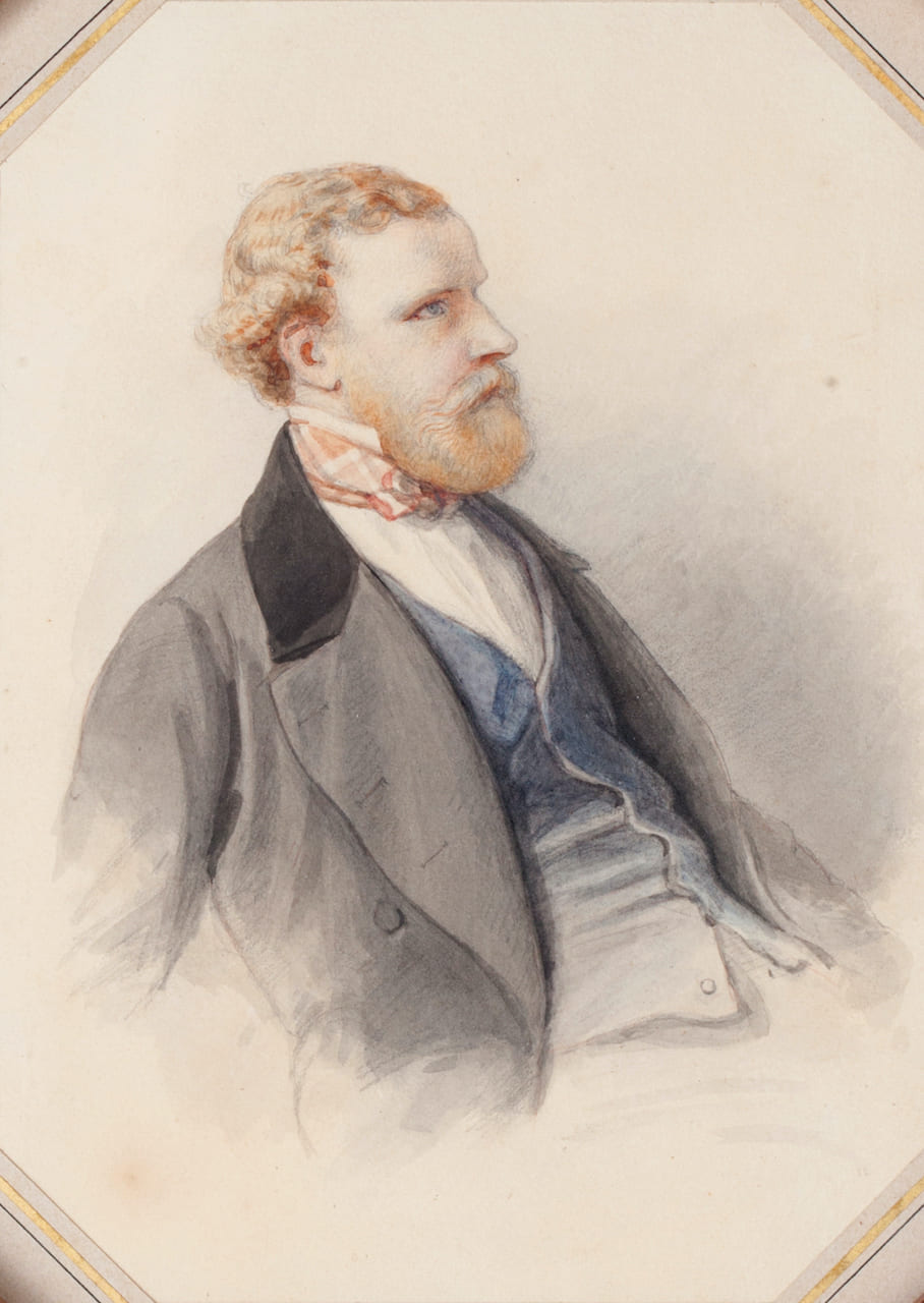 Portrait of a Gentleman Watercolour, mid-19th century