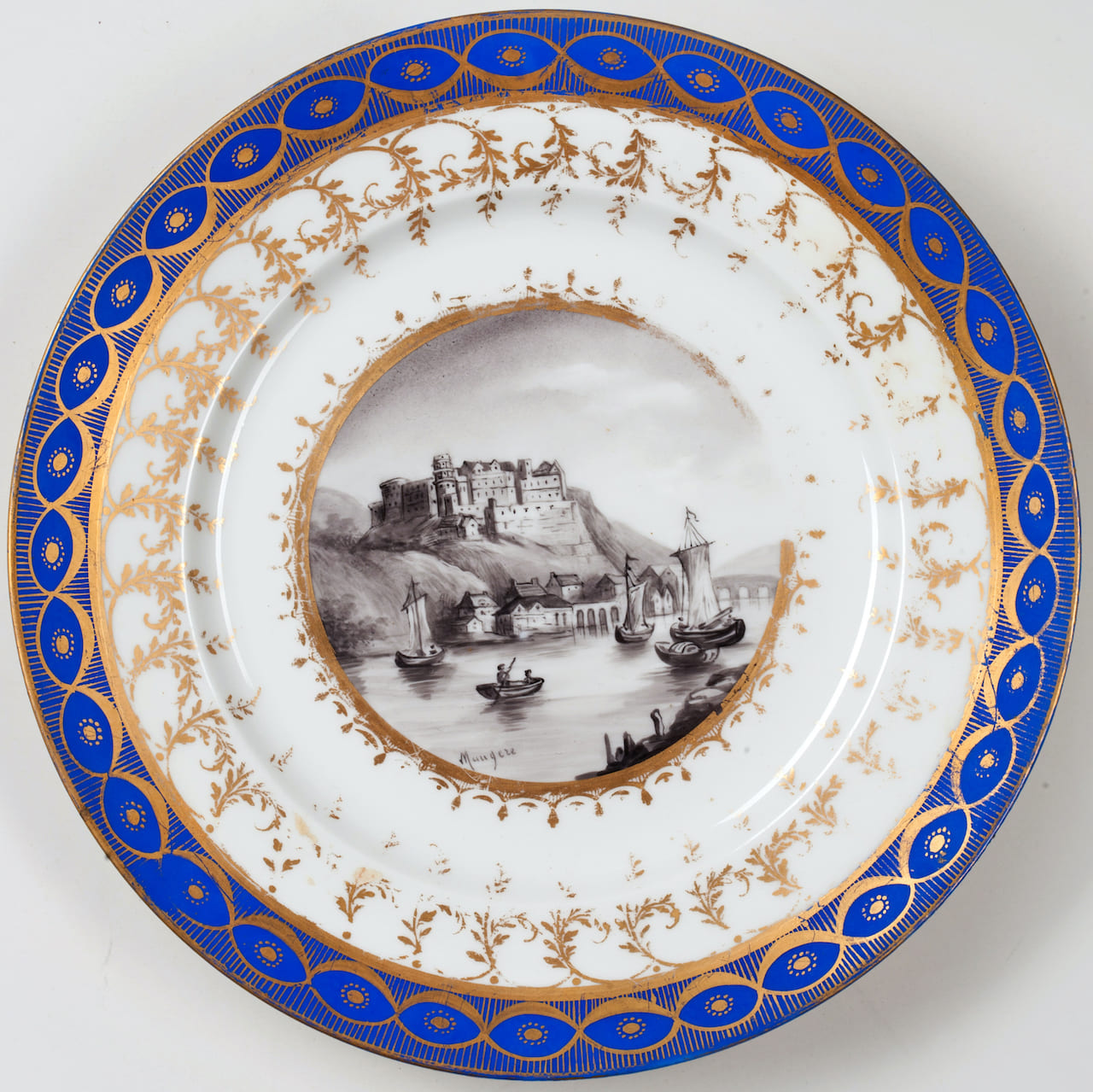 Pair of Porcelain Cabinet Plates, 19th century